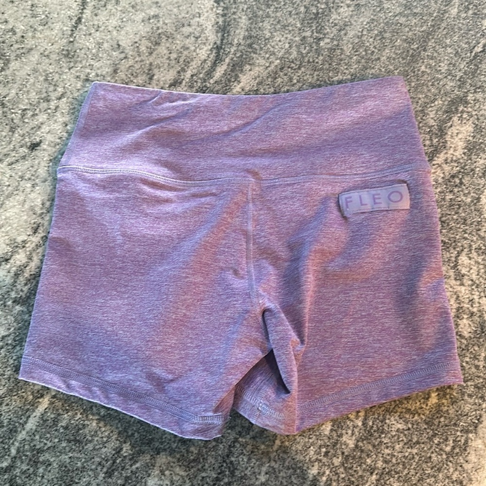 Fleo Lavender Power High Rise Shorts- Like New